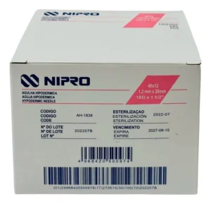 AGUJAS HIPODÉRMICAS NIPRO 18GX1 1/2"